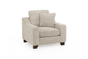 Nebraska Stone Fabric Upholstered Armchair Contemporary Living Room Chair
