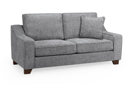 Nebraska Grey Slate Fabric Upholstered 3 Seater Sofa Contemporary Living Room Sofa