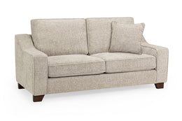 Nebraska Stone Fabric Upholstered 3 Seater Sofa Contemporary Living Room Sofa