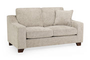 Nebraska Stone Fabric Upholstered 2 Seater Sofa Contemporary Living Room Sofa
