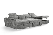 Alaya Sofabed Grey U Shape Corner