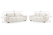 Azzuro Sofa Cream 3+2 Set