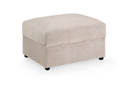 Mirabel Brown Mocha Velvet Footstool Luxury Upholstered Footstool